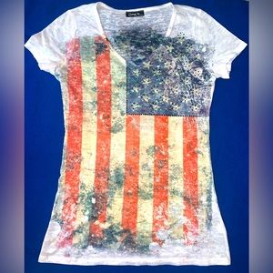 NWOT Flag T-shirt